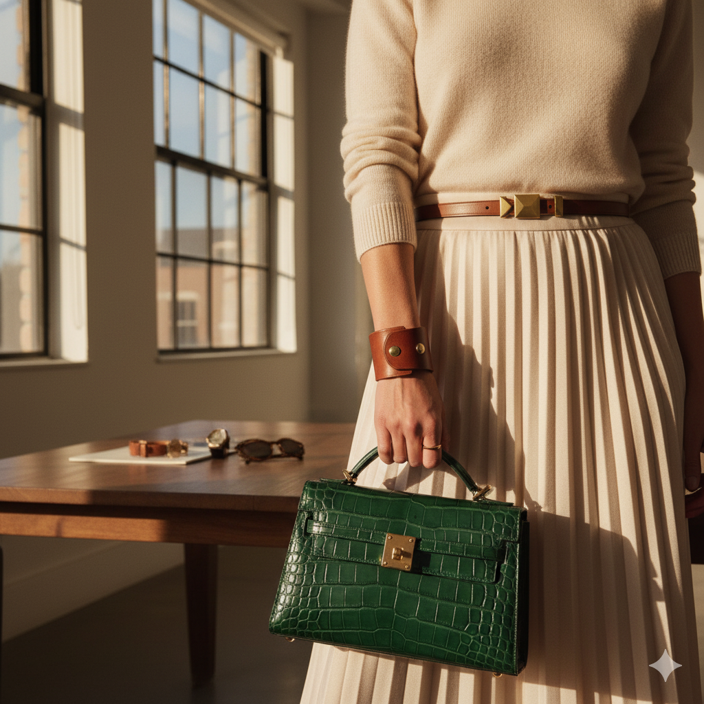 El arte de vestir accesorios de piel