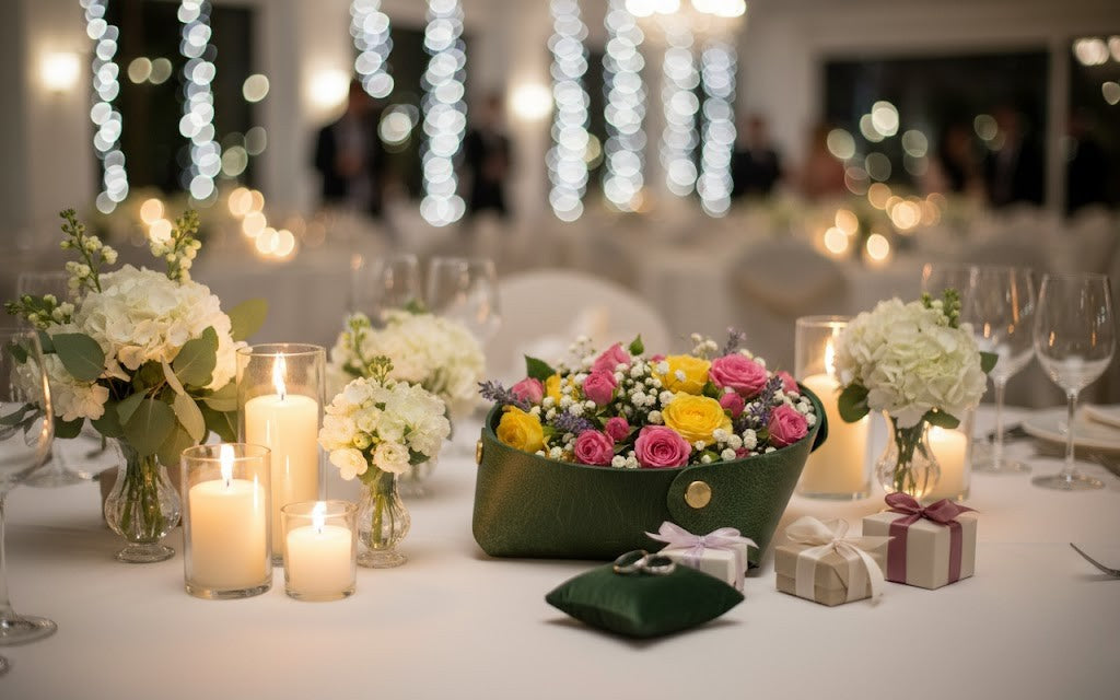 Charola mini de piel