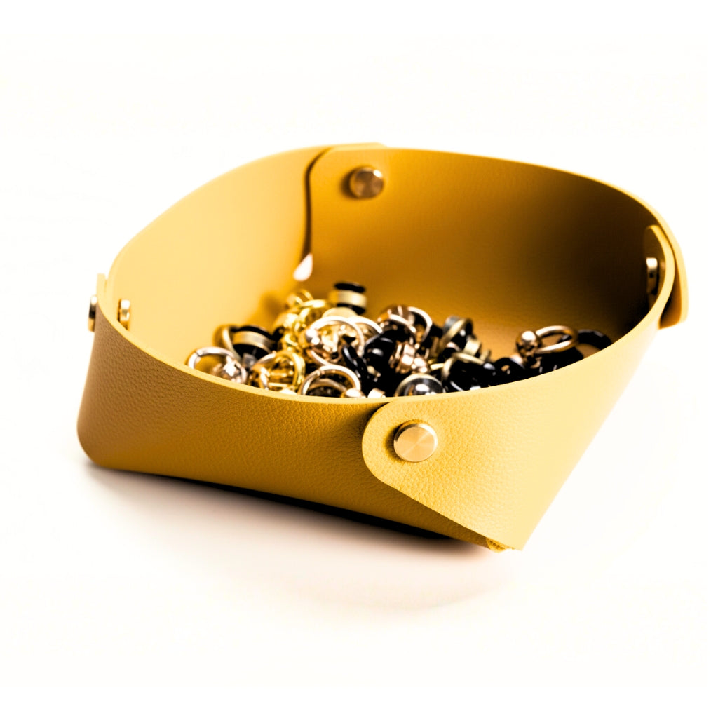 Charola mini de piel