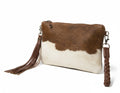 Bolso clutch textura animal