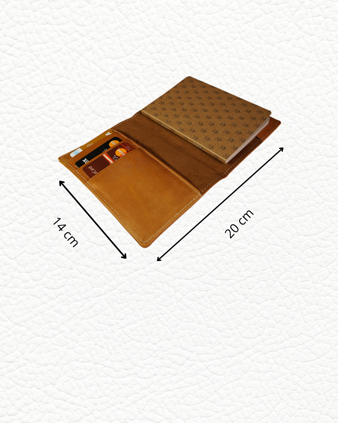 Porta pasaporte de piel Siena